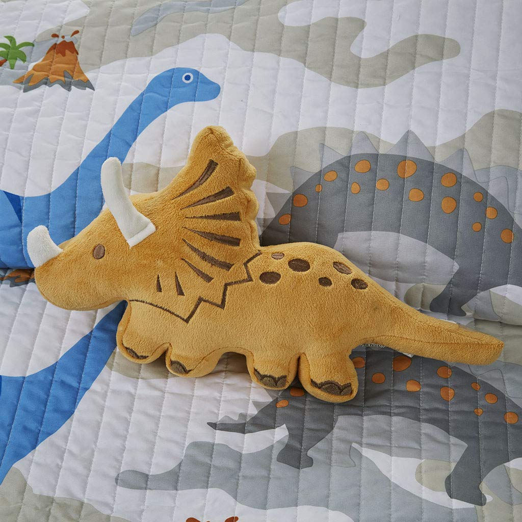 Mizone Kids Mi Zone Kids Little Foot Bedding Sets Boys Quilt Set, Dinosaur Kids Quilt For Boys - Cotton Filling Ultra Soft Microfiber Quilt