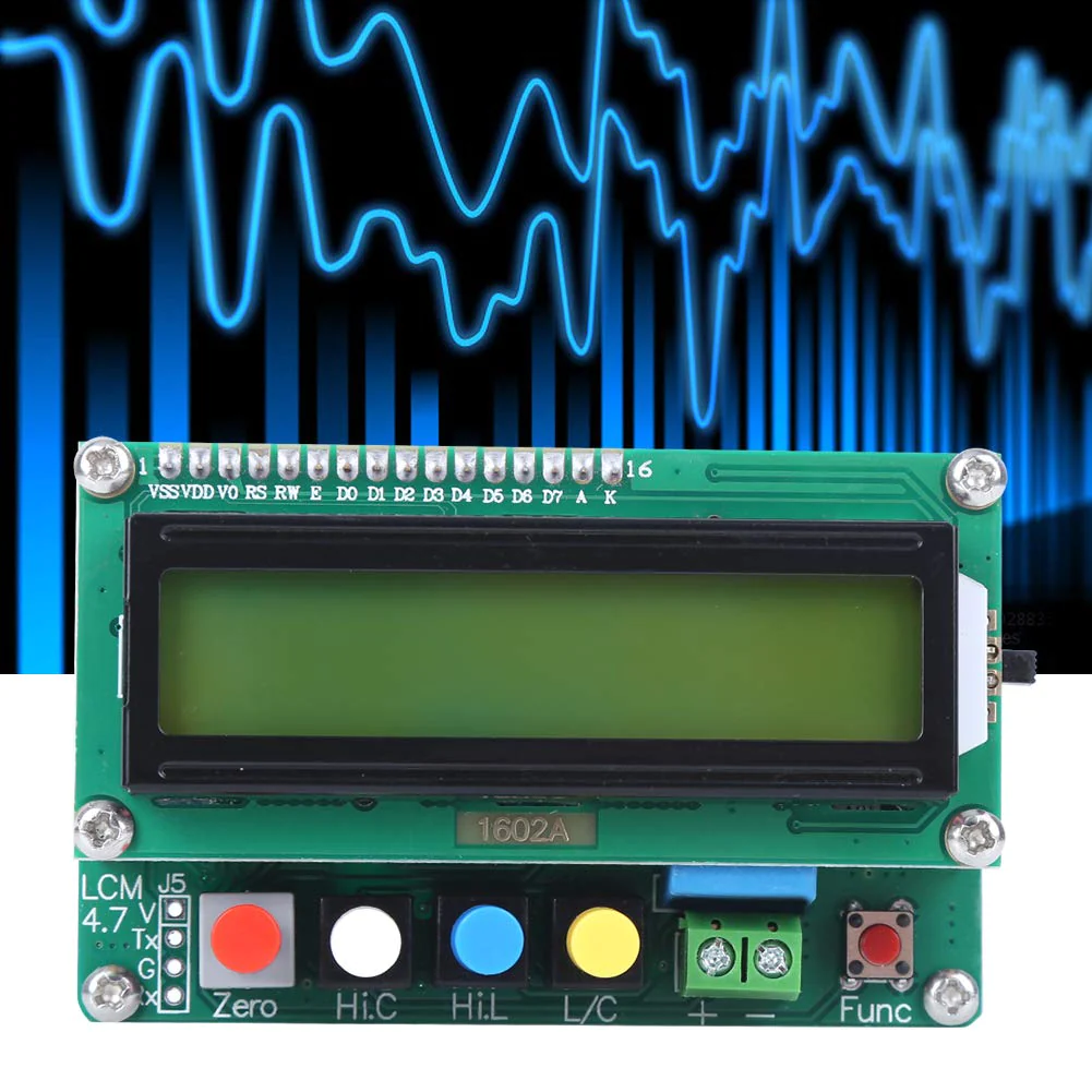 Generic LC-100-A Inductance Capacitance Meter High Accuracy Digital Capacitance Meter LCD Mini USB Interface Supply Power Electronic Co