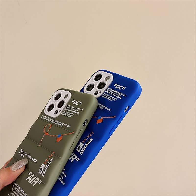 Brooker Hot Off Sports Shoes Brand Phone Puffer Case Puffy Cover for iPhone 13 12 Mini 11 X XS Max XR 7 8 Plus Sneakers ins White or Bla
