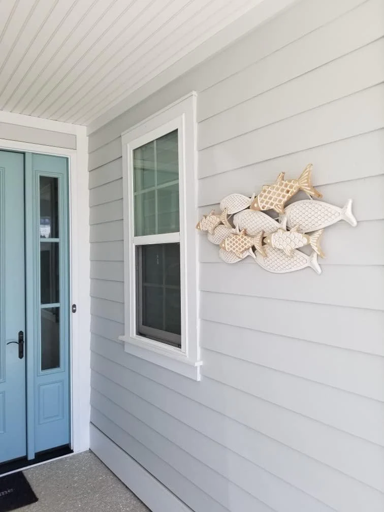 Generic No Damage Hook - The only Hooks for Fiber Cement Board siding That do not Require Drilling. 4 Hooks with Installation Tool Incl