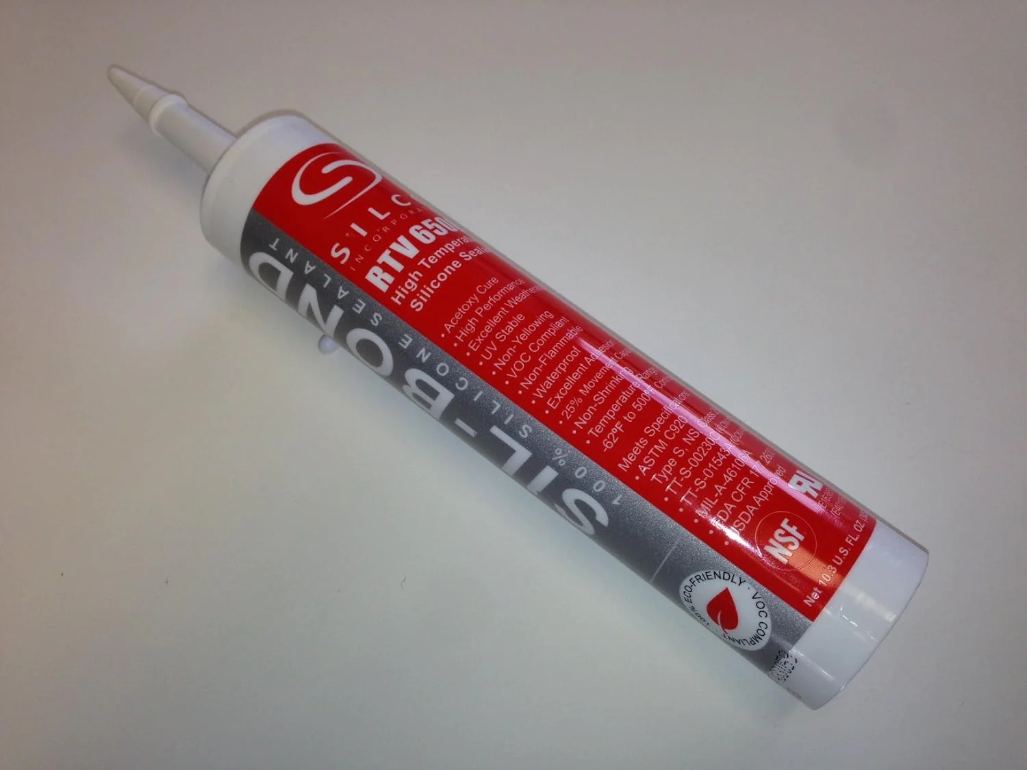 Sil-Bond Food Grade NSF FDA RTV Silicone Sealant Adhesive Red High Temp 10.3oz (Standard Version) (Standard Version)
