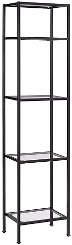Crosley Furniture Aimee Narrow Etagere Bookcase, Oil-Rubbed Bronze