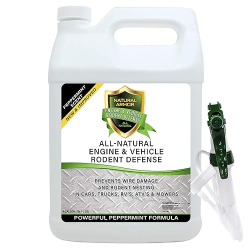 Natural Armor MiceMouse, Rat, Squirrel &a; Rodent Wire, Engine &a; Vehicle Protection Spray Prevents chewing &a; Nesting for cars, Trucks, RVAs, ATV