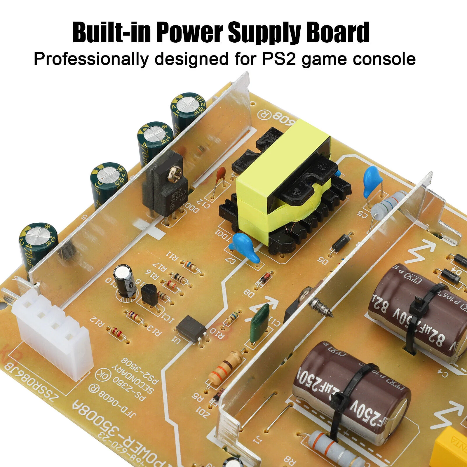 GCP Products Game Built-In Power Supply Board Motherboard For Ps2 Fat Console 30000 To 39000