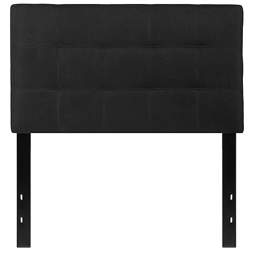Flash Furniture Bedford Tufted Upholstered Twin Size Headboard in Black Fabric