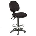 Global Industrial Task Stool - 360 Footrest Without Arms - Black