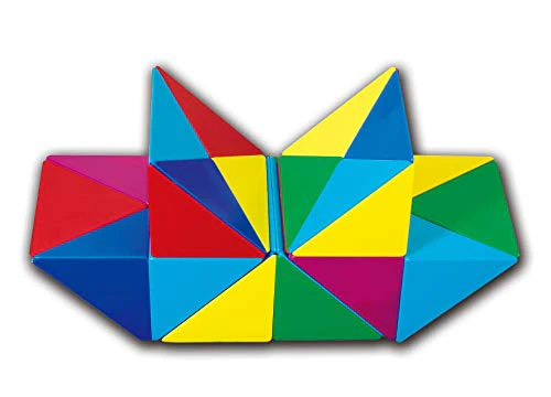 Popular Playthings Tri-Mags Magnetic Puzzle Toy, 48 Piece STEM Learning Toy