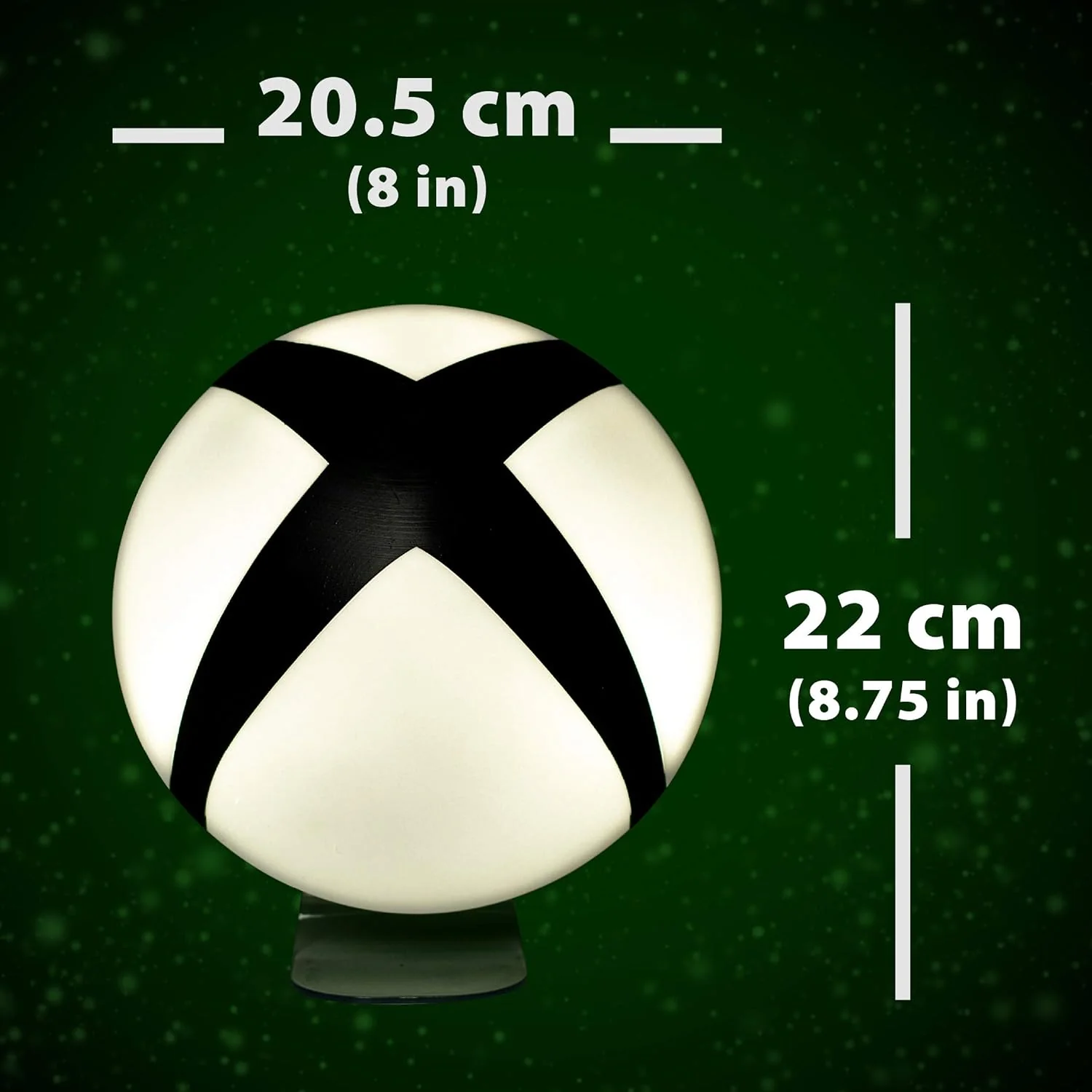GCP Products Xbox Logo Light - Decoration For Gamers, White, Black
