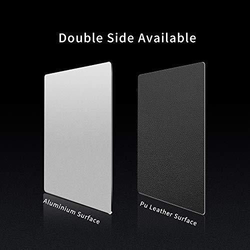 Vaydeer metal aluminum mouse pad hard silver clear modern ultra thin double side design mouse mat waterproof fast and accurate contro