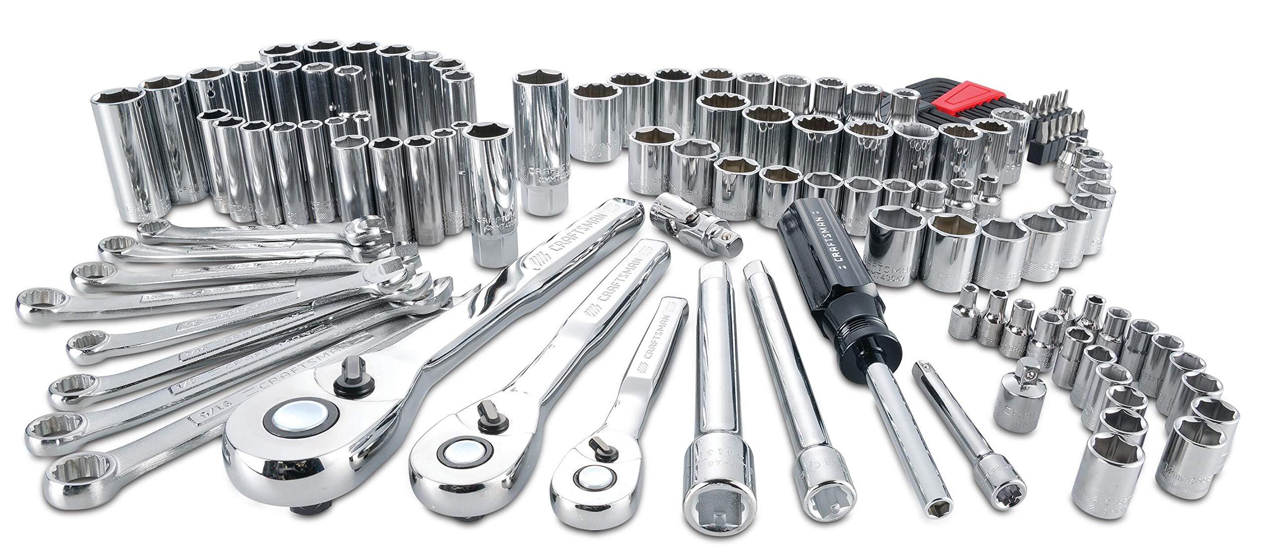 craftsman mechanics tool set, sae / metric, 135-piece (cmmt12024)