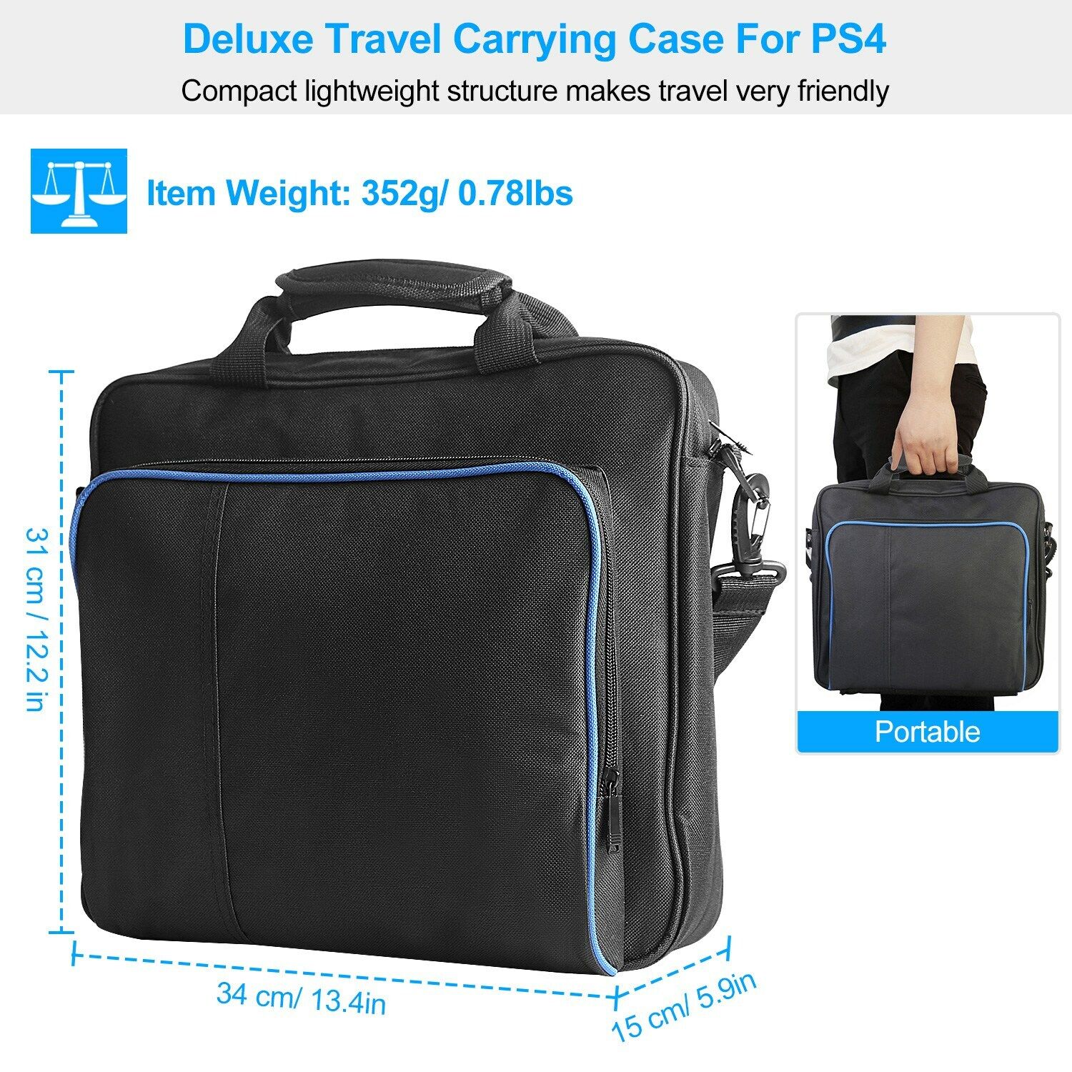 Great Choice Products For Ps4/Pro/Slim Carry Travel Storage Case Shoulder Bag Console Accessory Pouch