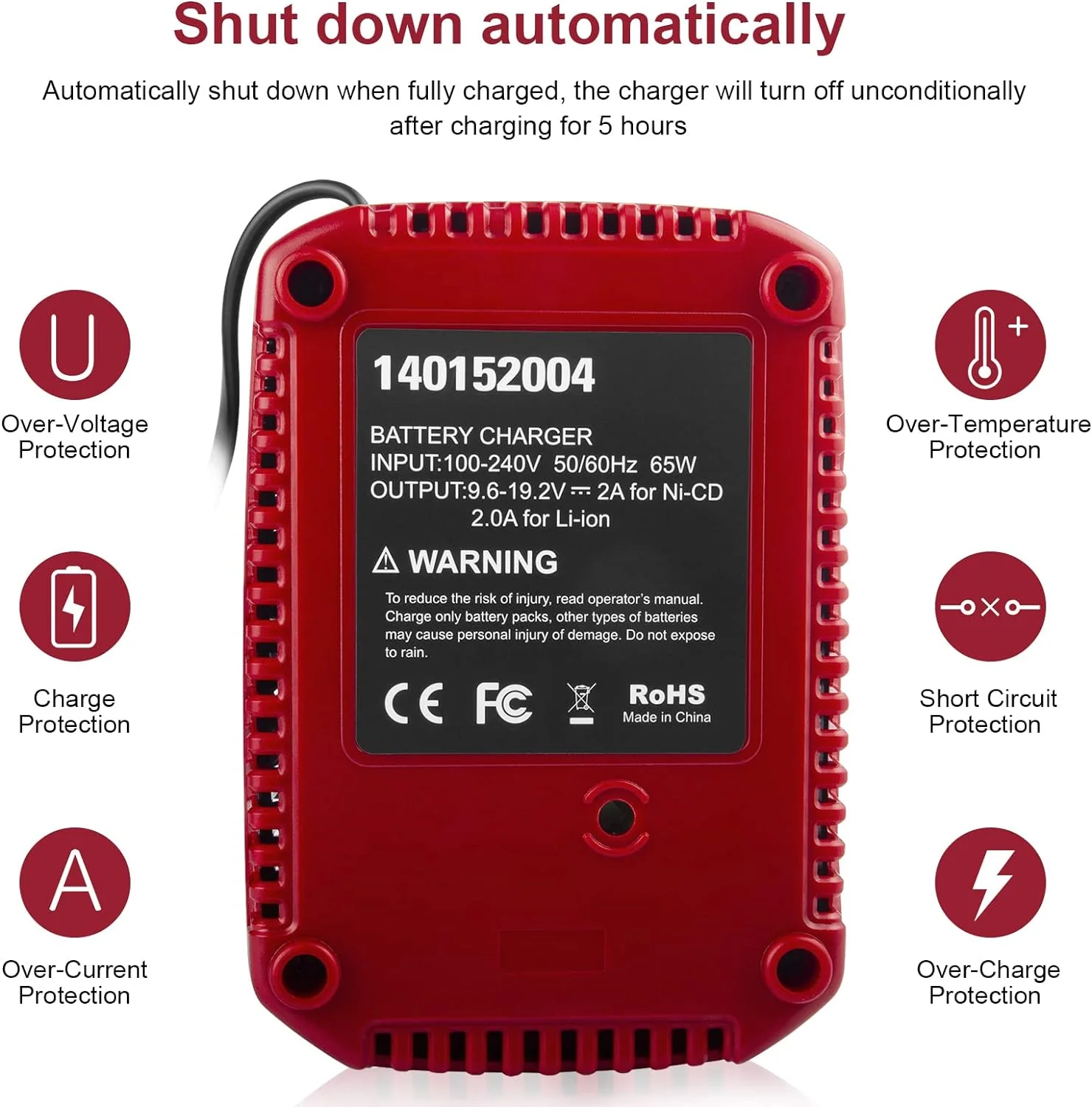 DONGGUAN TENWAY POWER CO., LTD 19.2V Quick Charger (Dual-Chemistry) for Craftsman Tools 19.2-Volt C3 XCP Lithium-Ion