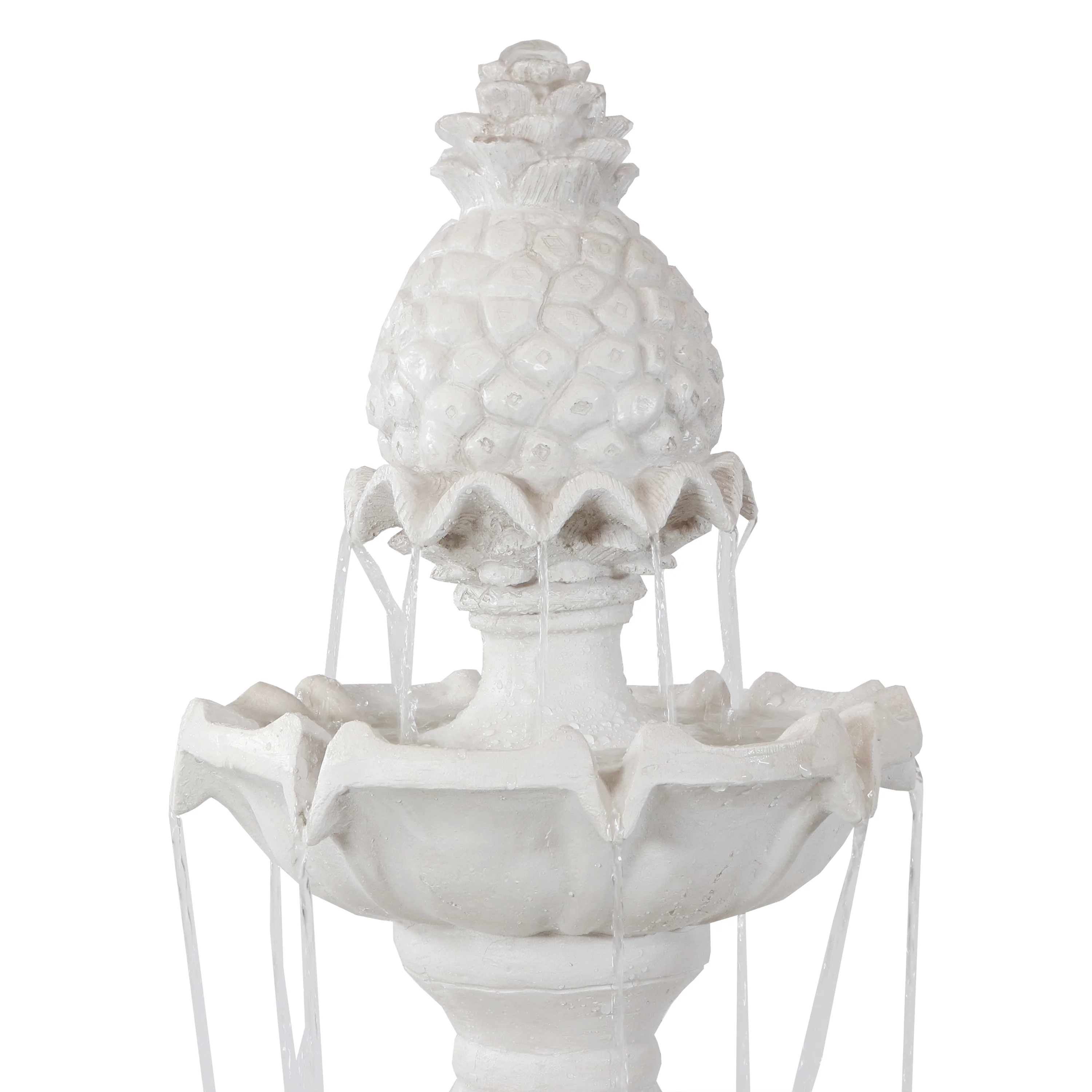 Sunnydaze Decor 3-Tier Welcome Garden Water Fountain - 59-Inch
