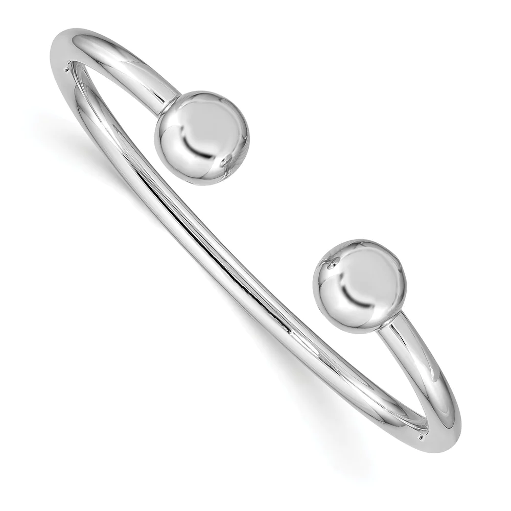 Jewelryweb 3mm Sterling Silver Just Like Mommy Polished Cuff Childs Bangle Bracelet