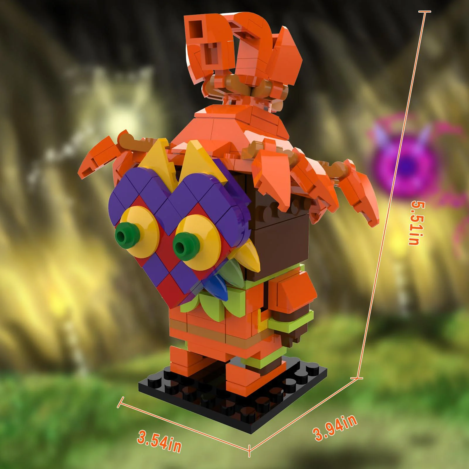 nubee botw skull kid building set, majora&s;s mask character building toys, totk the ocarina of time adventure game collection