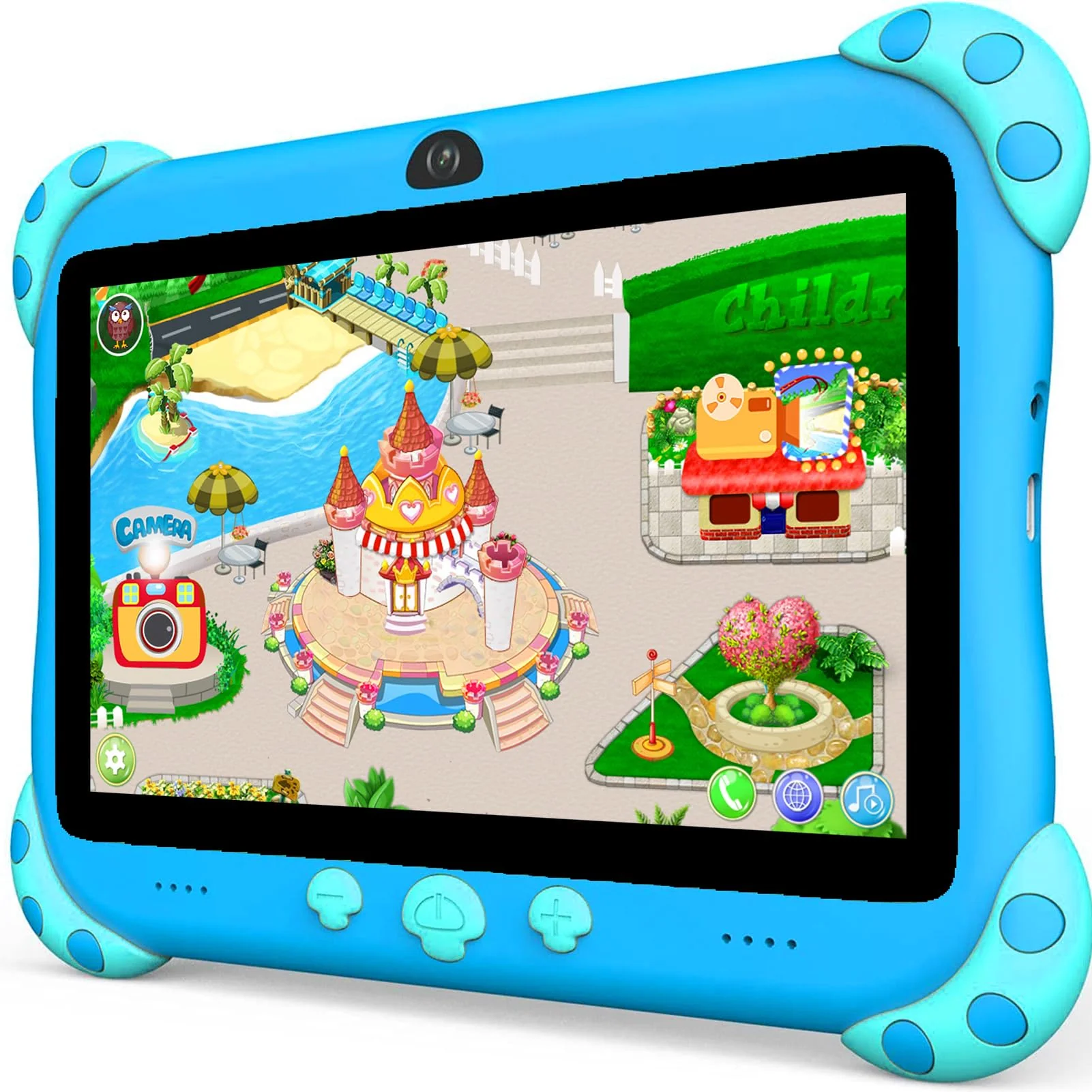 YINOCHE Kids Tablet 7 inch WiFi Kids Tablets 32G Android 10 Tablet for Kids Dual Camera Educational Games Parental Control Childrens Tab