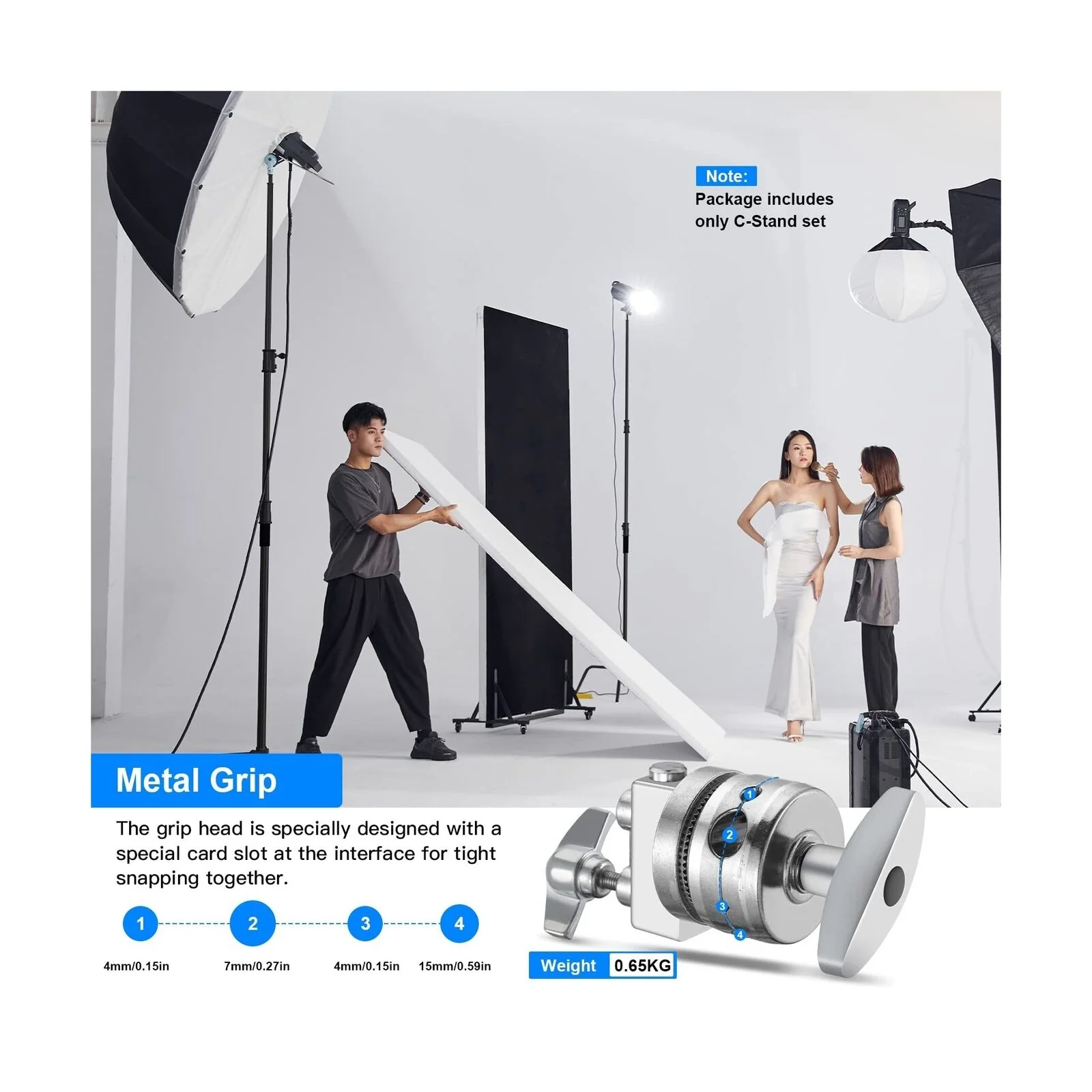 Great Choice Product 100% Stainless Steel Heavy Duty Light Stand With Wheels &a; Sandbag, Ad...