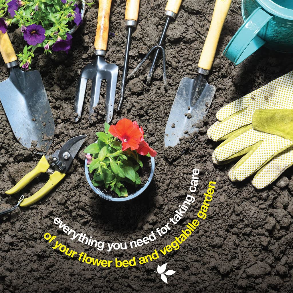 Play22 Complete Garden Tool Kit Comes With Bag &a; Gloves,Garden Tool Set with Spray-Bottle Indoors &a; Outdoors - Durable Garden Tools Set