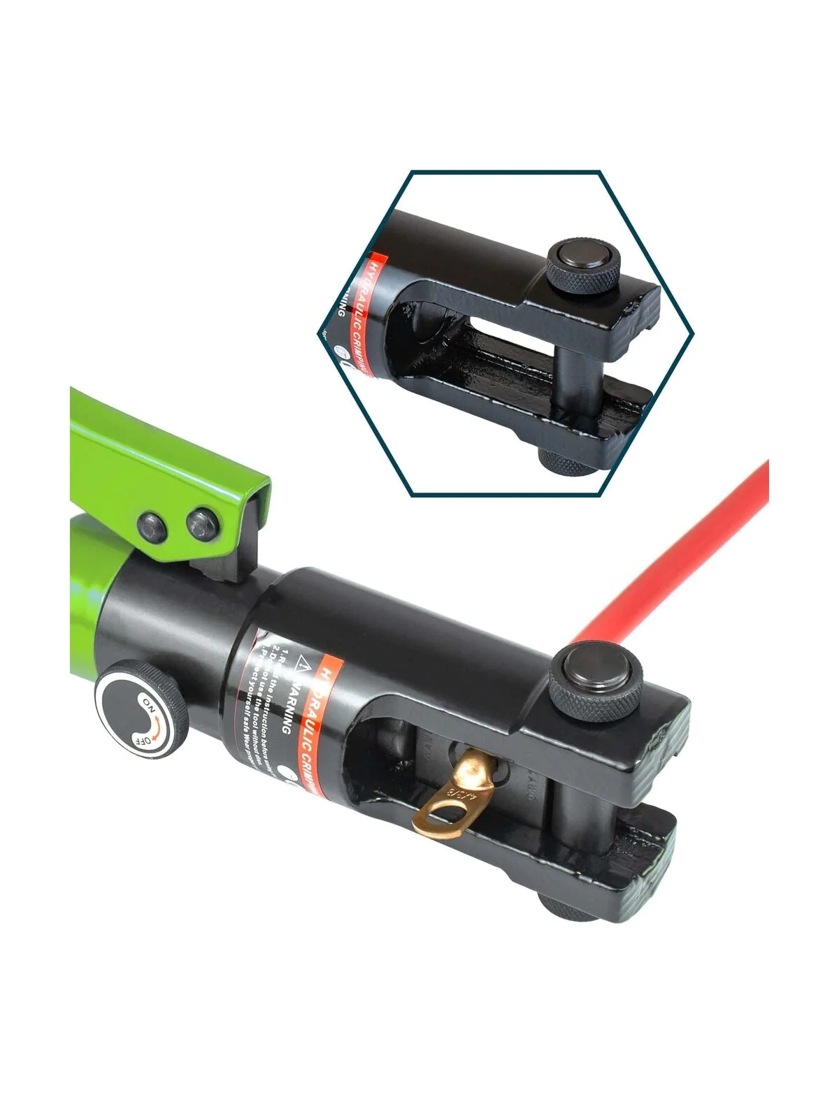 GCP Products Professional Hydraulic Crimping Tool With 12 Ton Output Pressure And 9...