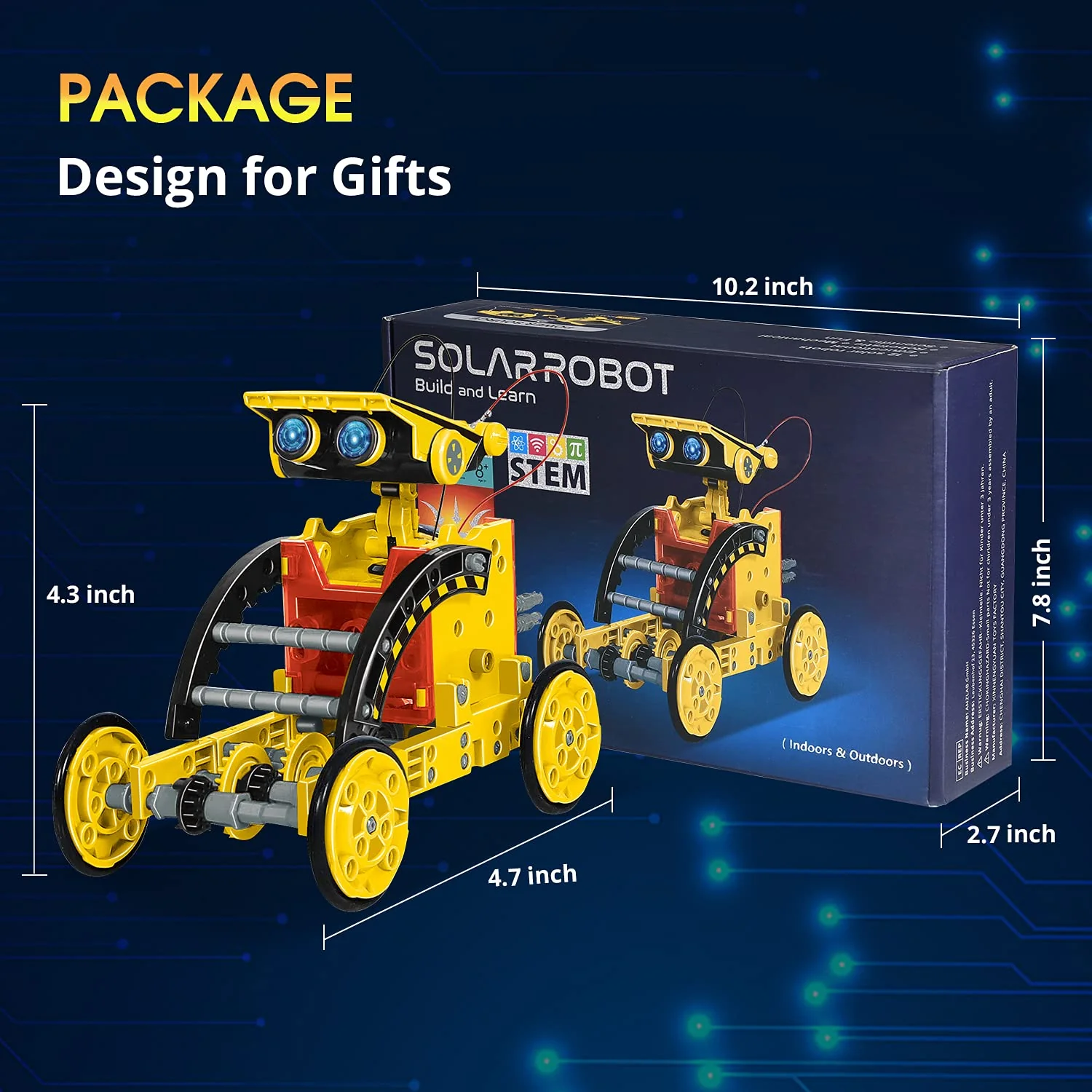 Great Choice Products Solar Robot Kit For Kids Age 8-12, Stem Building Toys,12-In-1 Build Your Own Robot With Solar Panel &a; Battery Power, Sci…