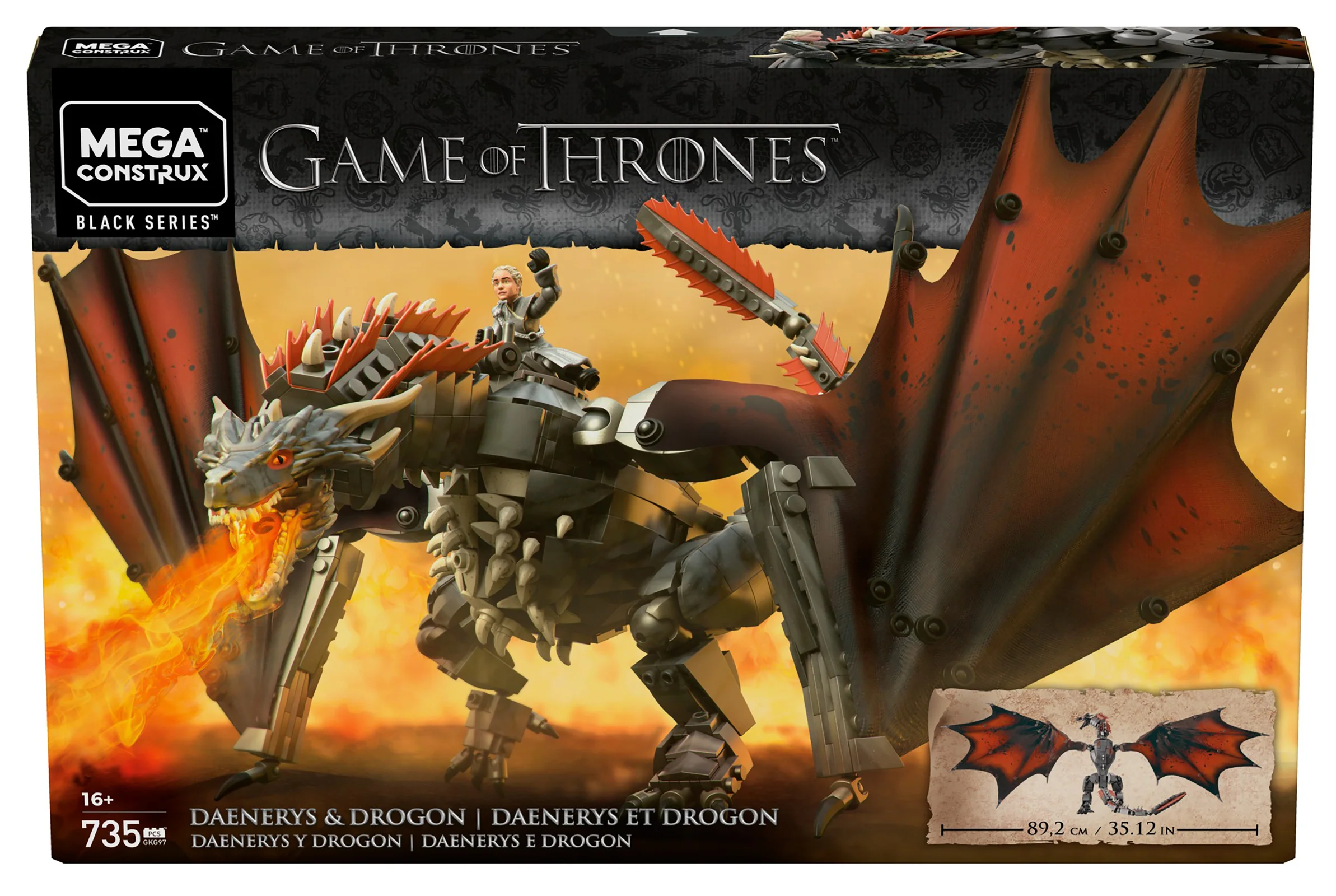 Mattel Game Of Thrones - DAENERYS AND DROGON