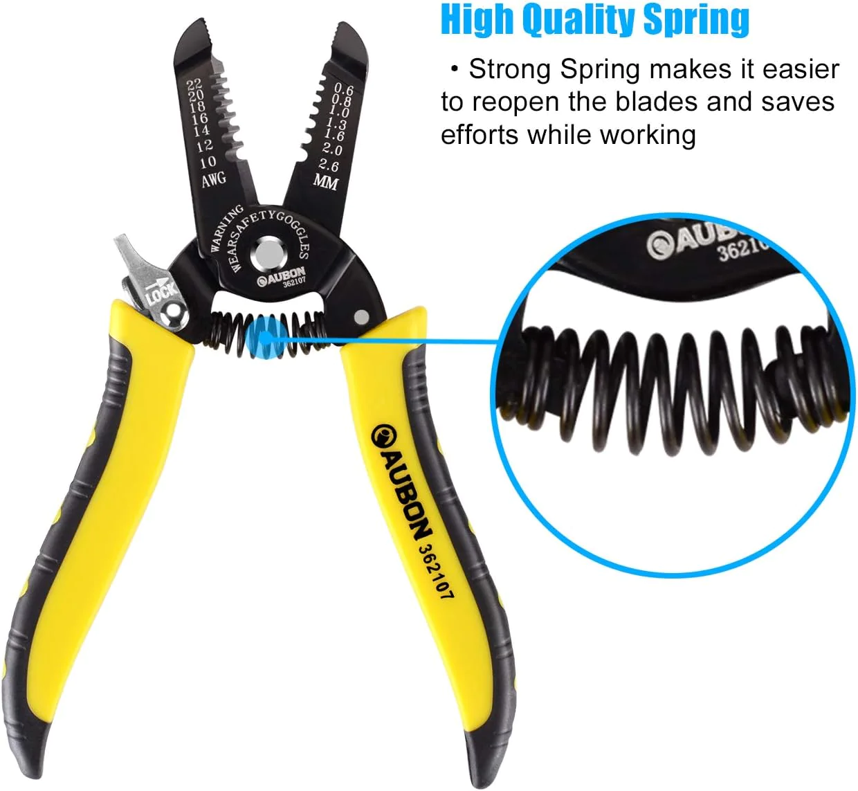 ZUZUAN 2-Pack 10-22 AWG Wire Stripper, Wire Cutter, Gauge Stripper, Wire Stripping Tool and Multifunctional Hand Tool&a;#239;&a;#1