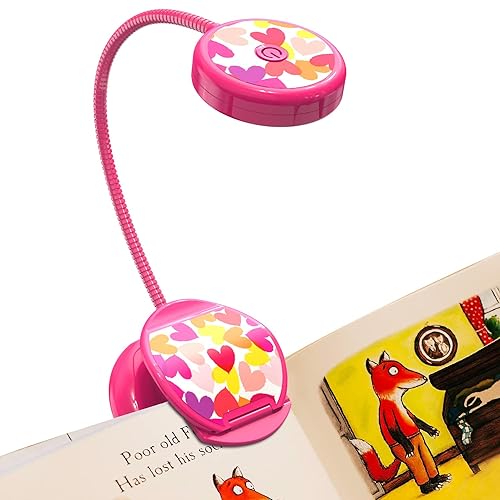 Vekkia Cute Rechargeable Book Light, Eye-Care Clip on Reading Lights for Reading in Bed, 3 Colors &a; 3 Brightness, 1.8oz Light We