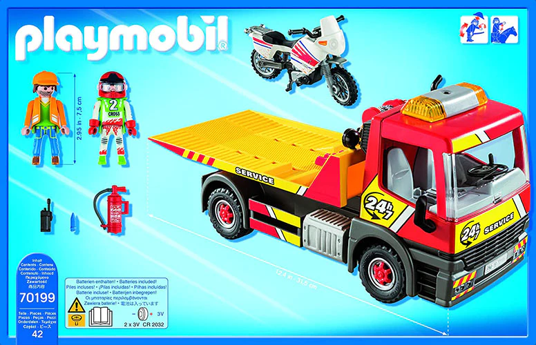 Playmobil City Life Towing Service 70199 for Kids 4 years old and up)