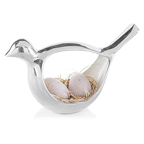 Modern Day Accents Large Dove Bowl, Silver, Kitchen, Tabletop, Center Piece, Accent, Home, D閏or, Sculpture, Bird, Cream, Office,