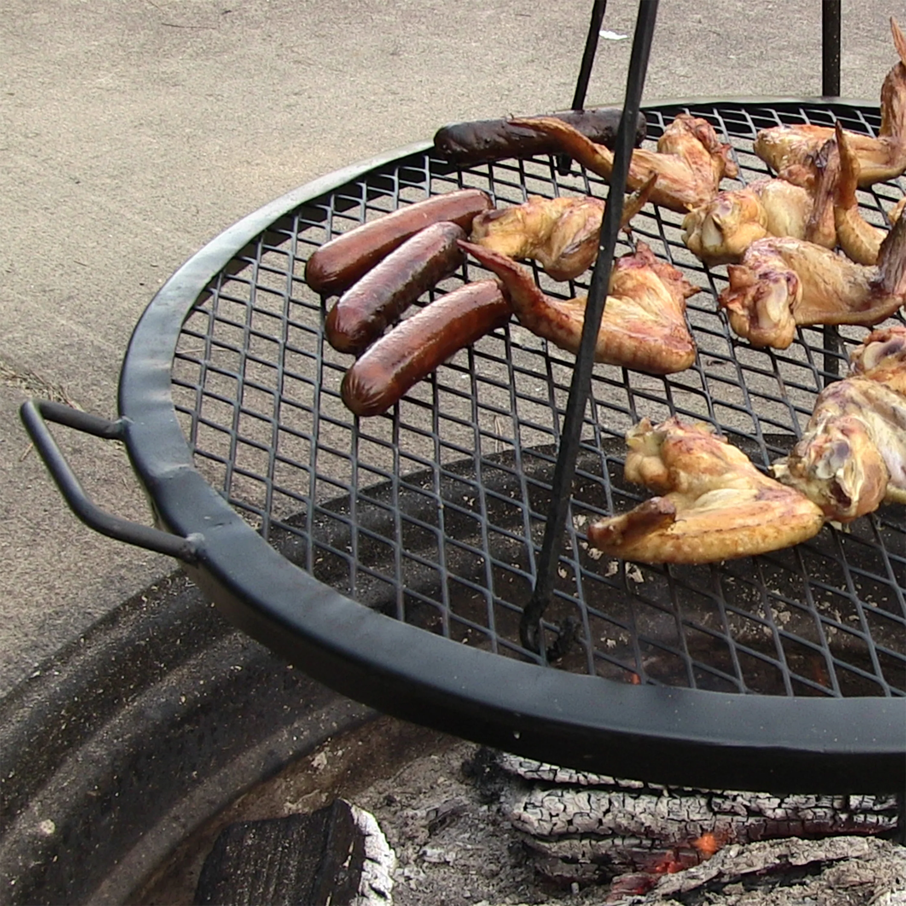 Sunnydaze Decor Cooking Grate X Marks Outdoor Fire Pit Grill Accessory - 37