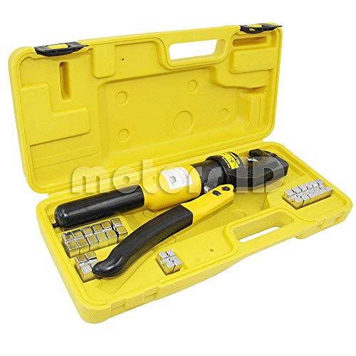 sejahtera yqk-70 hydraulic pliers battery cable lug wire crimper crimping tool 9 dies 10t new