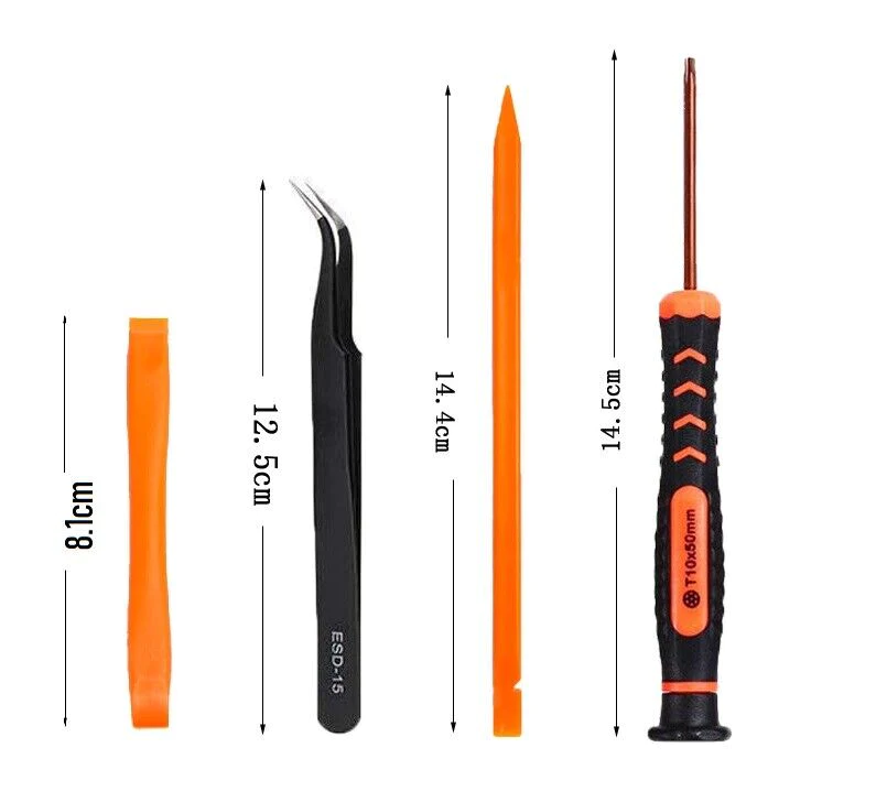 GCP Products 10 In 1 Full Pry Screwdriver Tools Kit Repair Set For Xbox One Ps4 Controller