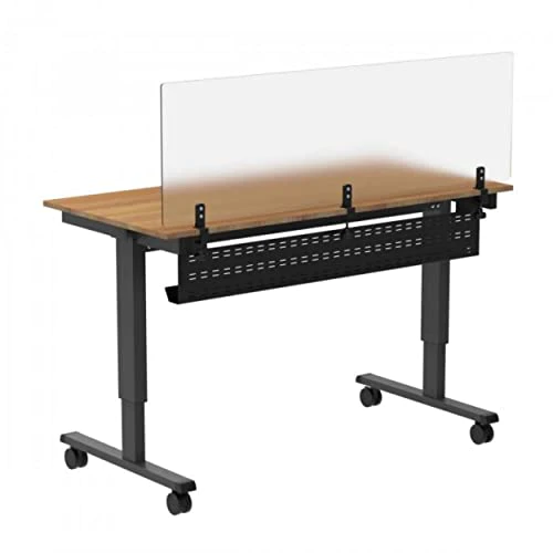 S Stand Up Desk Stor Stand Up Desk Store Under Desk Cable Management Tray Black Horizontal Computer Cord Raceway and Modesty Panel (Black, 51