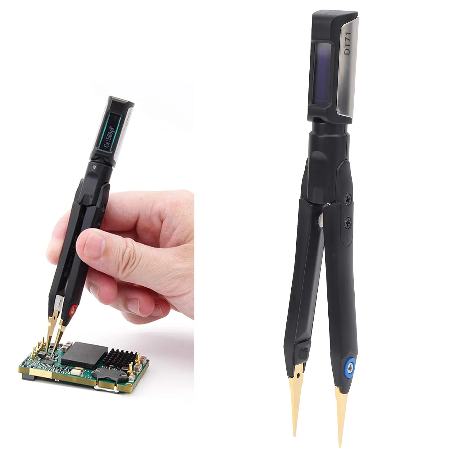 Generic YWBL-WH Mini Digital Tweezers Portable Multimeter Testers Automatic Measurement Function Tools DT71, Tweezers