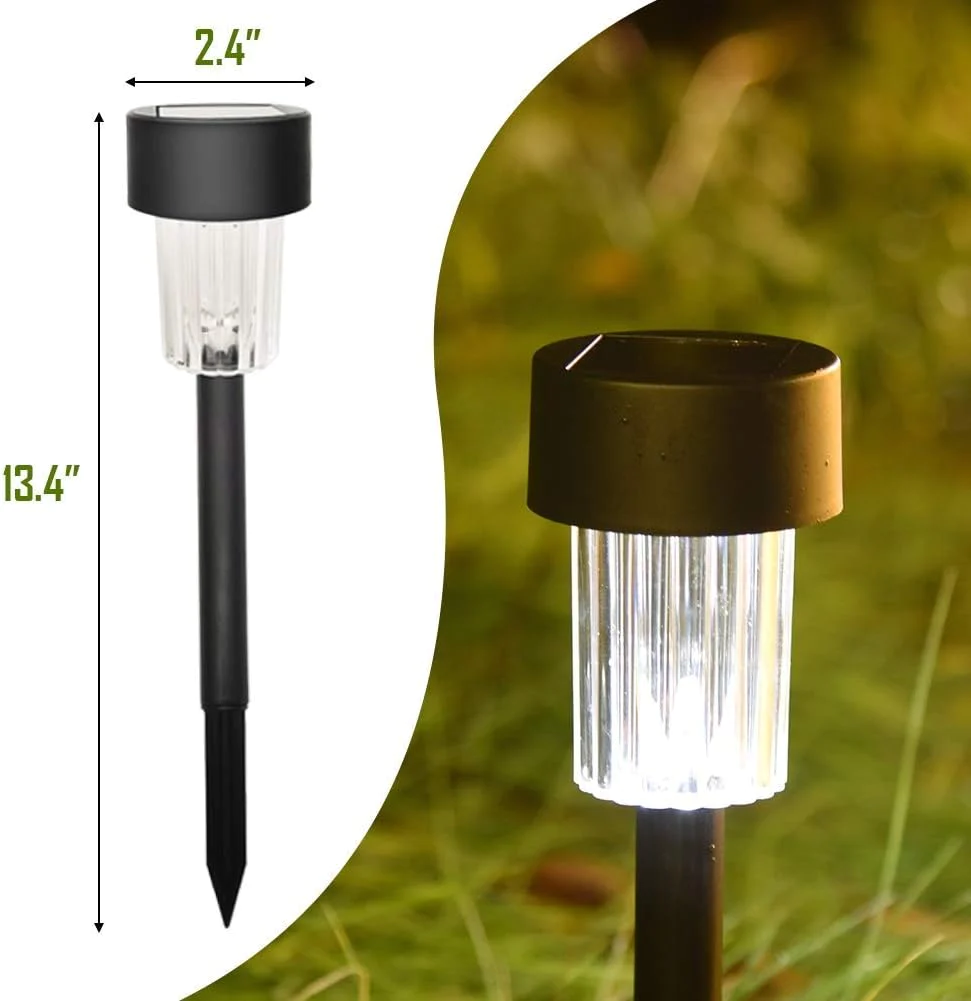 Maggift 12 Pcs Solar Pathway Lights Solar Garden Lights Outdoor Solar Landscape Lights for Lawn, Patio, Yard, Walkway, Deck, Dr