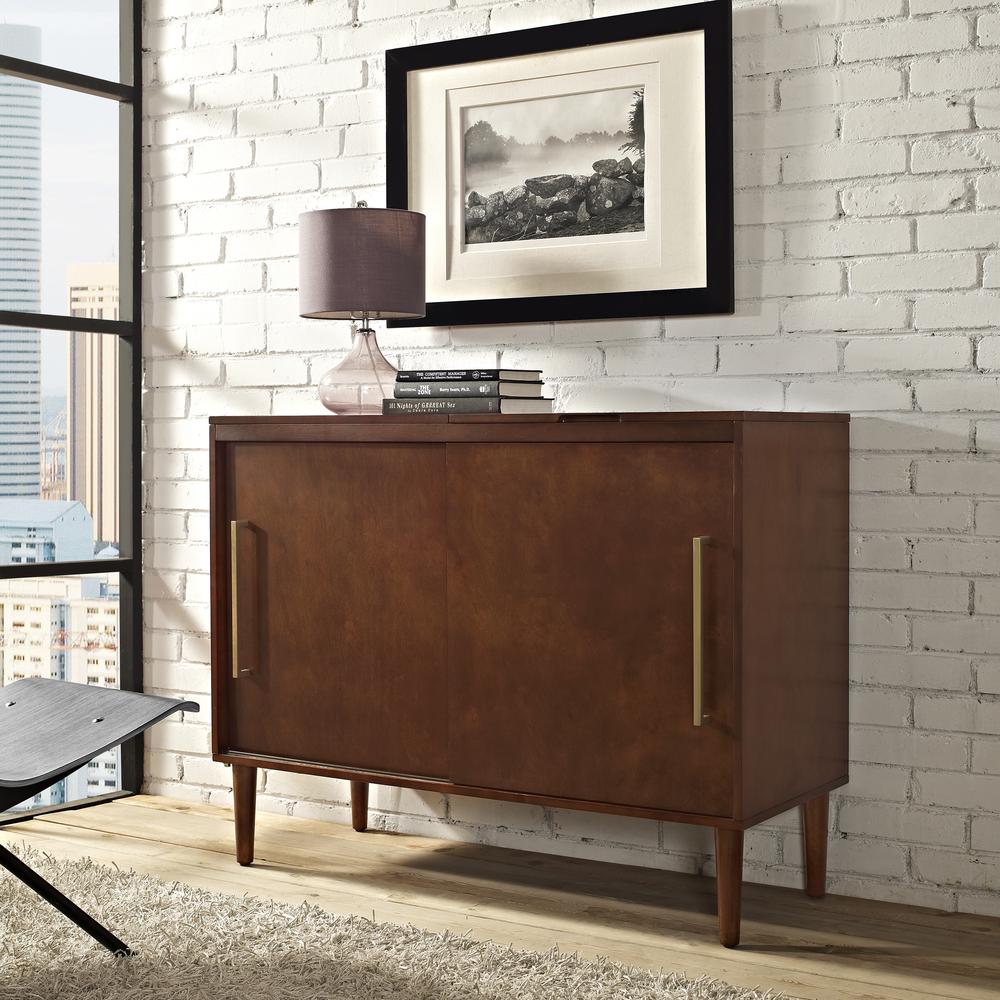 Crosley Furniture Everett Media Console Mahogany