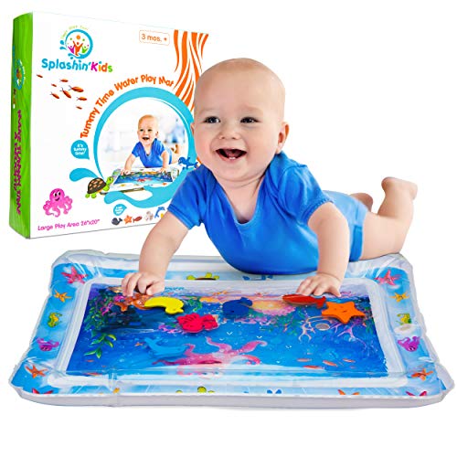 Splashinkids Inflatable Tummy Time Premium Water mat Infants and Toddlers is The Perfect Fun time Play Activity Center Your Baby