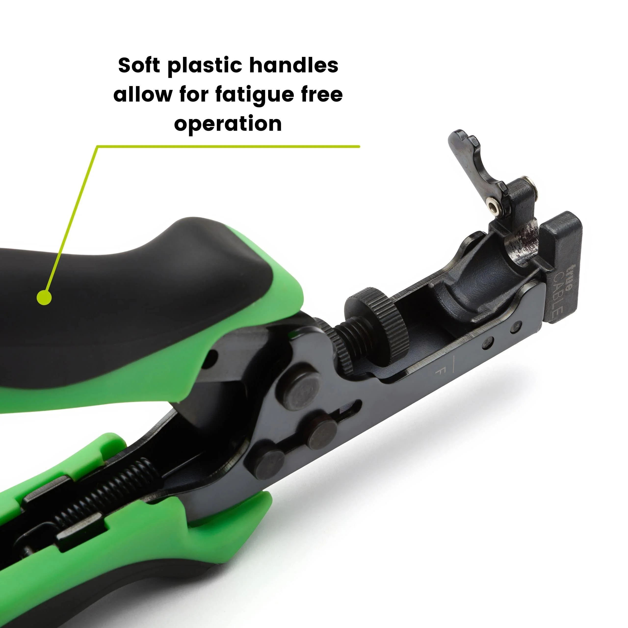 True Cable truecable f connector compression tool, adjustable for rg6, rg 6 quad shield, &a; rg59 f-connectors, coax cable crimper