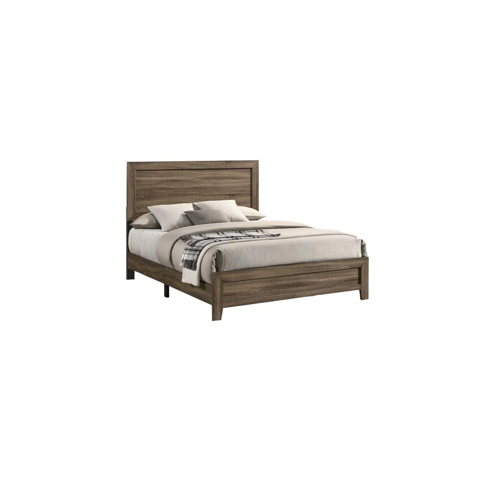 Best Quality Furniture Donna Dark Walnut 4pc Bed set- California king