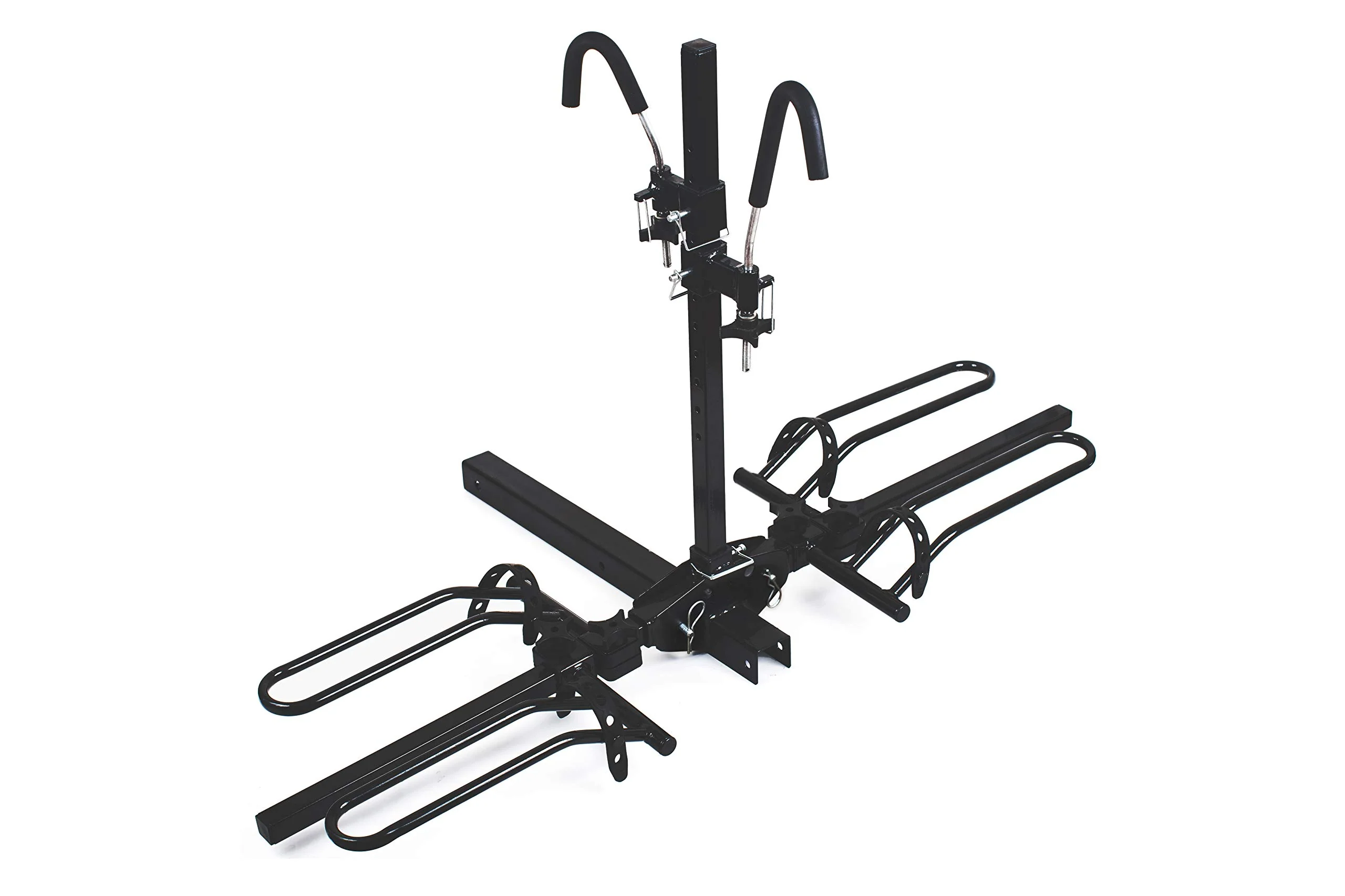 MaxxHaul 50027 Hitch Mount Bike Rack Platform Style 2-Bike Rack for cars Trucks SUVs Minivans with Hitch Tightener