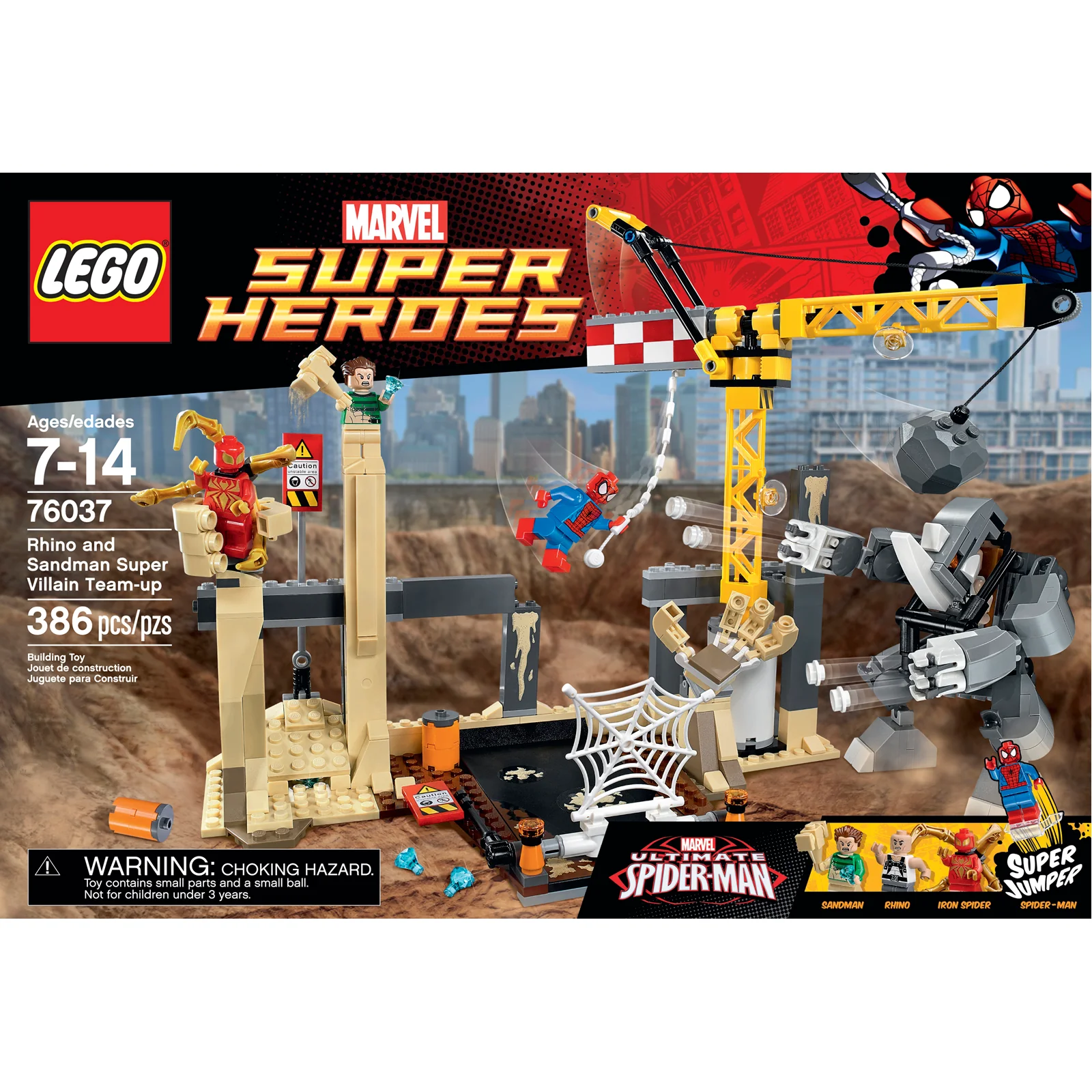 LEGO Super Heroes Marvel Rhino and Sandman Super Villain #76037