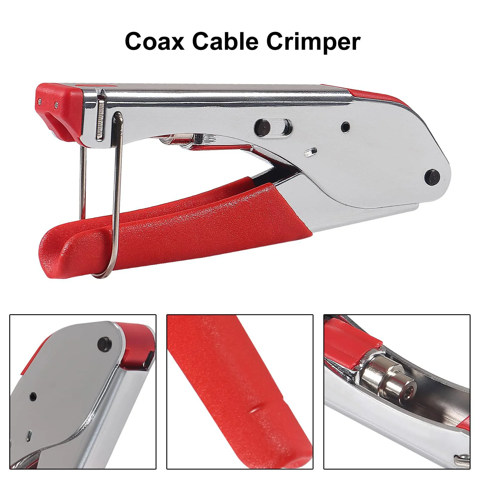 diann coax cable crimper coaxial compression tool kit wire stripper with 10pcs f rg6 rg59 connectors