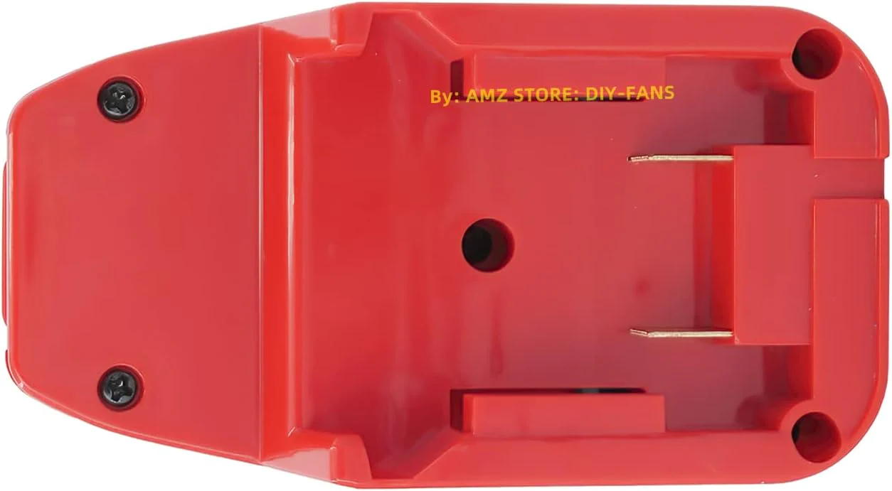 LQ-18RY Adapter Fits Bauer 20v Cordless Tools for Milwaukee M18 RED (NOT V18) Slider Lithium Batteries - Adapter Only, ML-BE-RED
