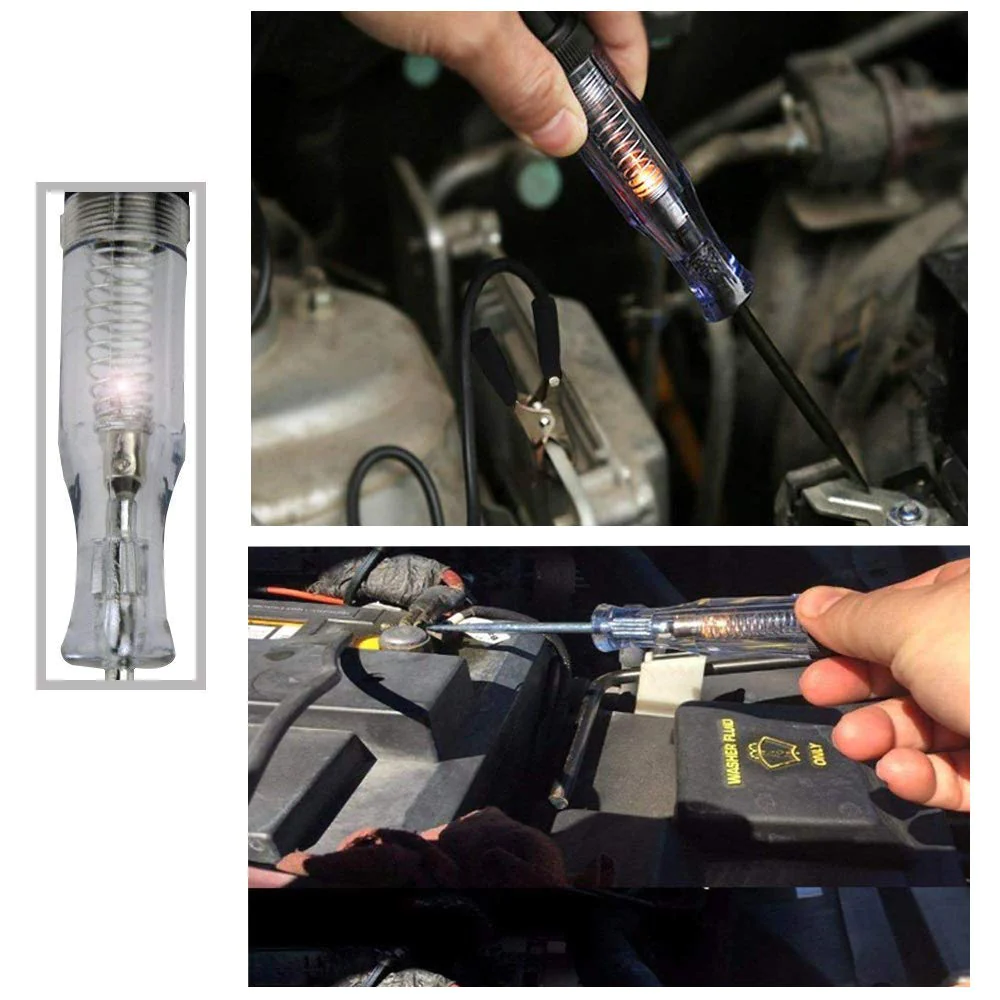 Generic 6V-12V-24V DC Car Circuit Tester Light, TuNan Professional Auto Voltage Continuity Test, Automotive Electrical Volt Test Light/