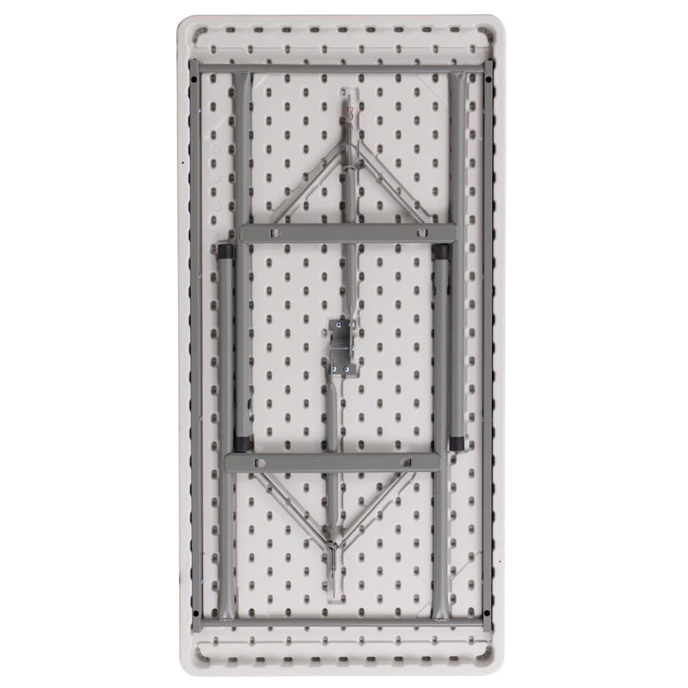 Flash Furniture 4-Foot Granite in White Plastic Folding Table