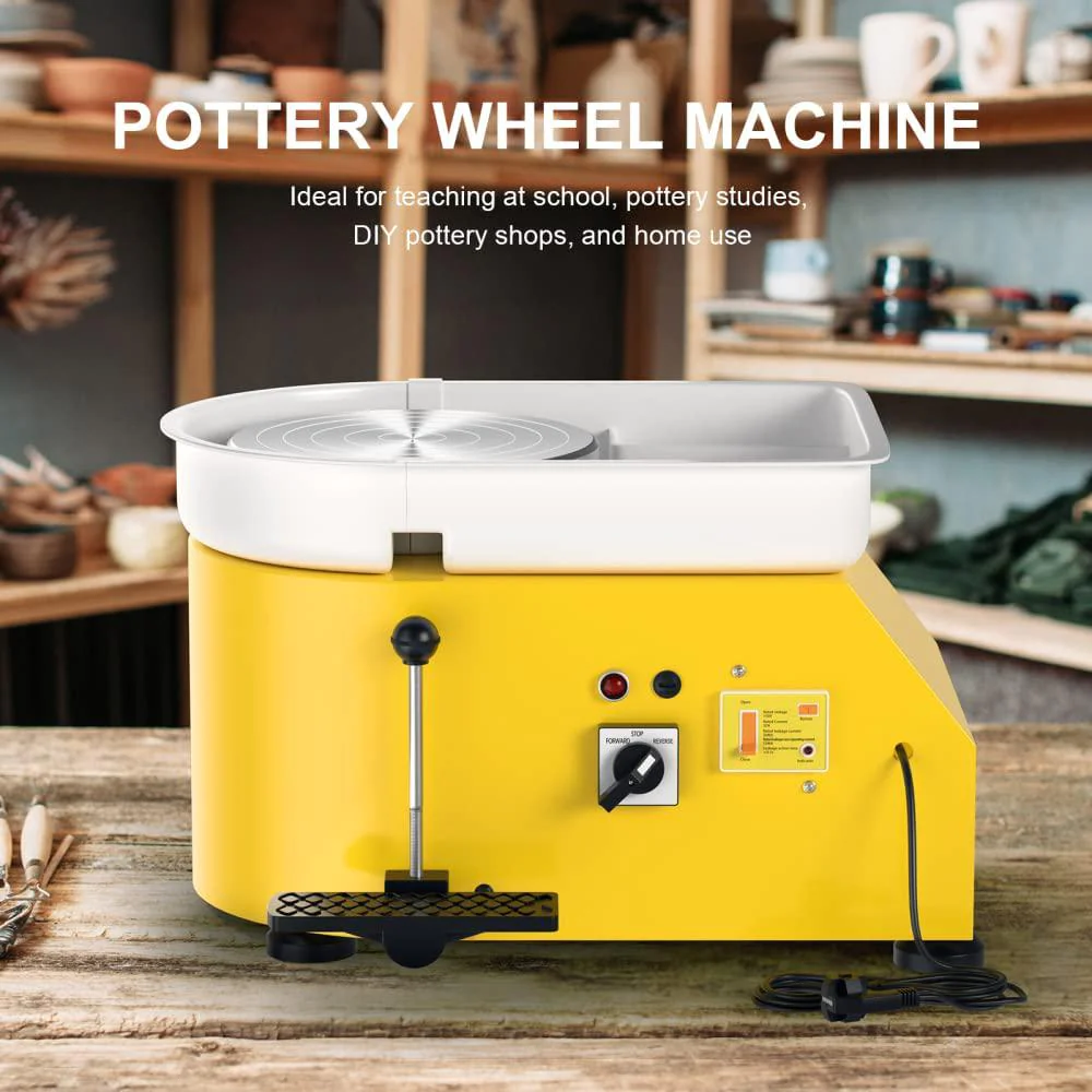 ZATLOVE skytou pottery wheel pottery forming machine 25cm 350w electric pottery wheel with foot pedal diy clay tool ceramic machine w