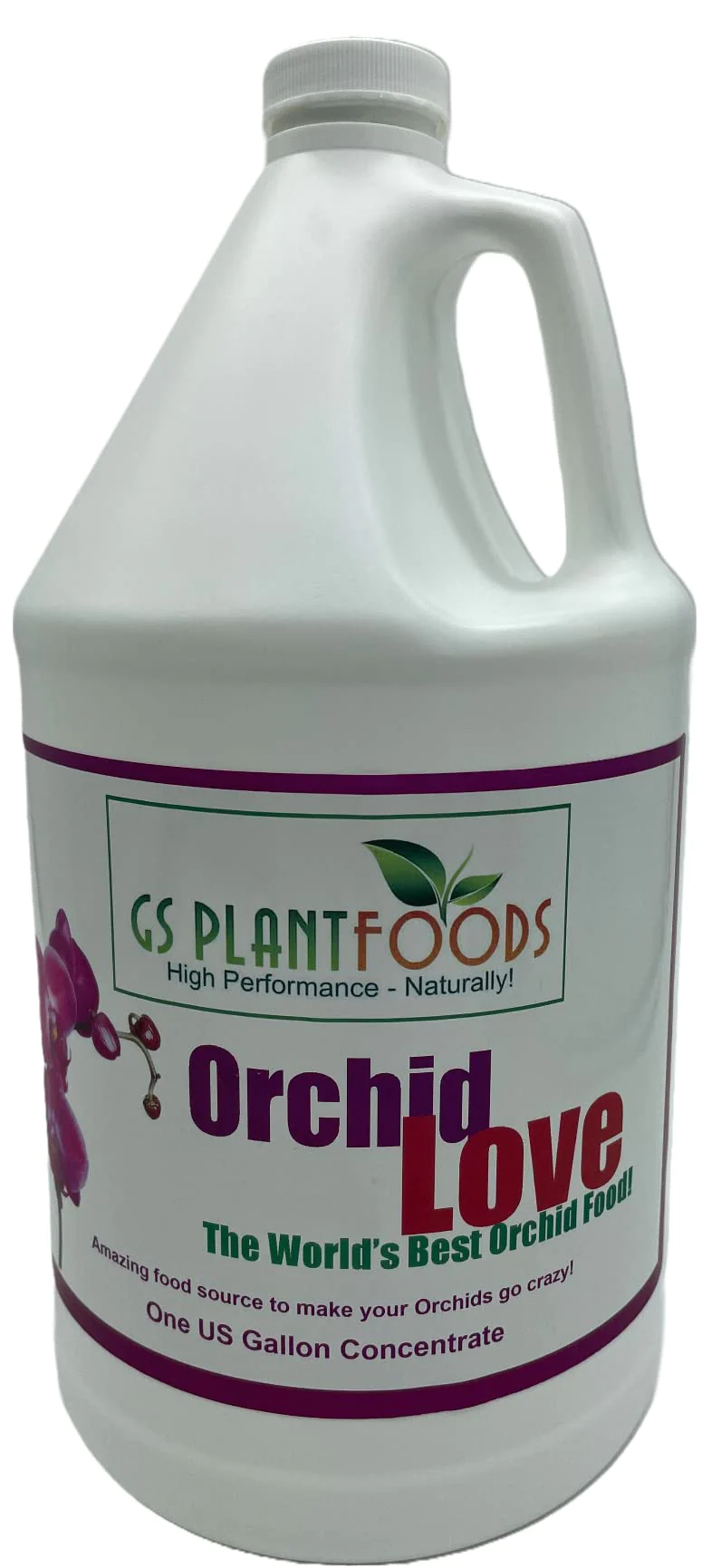 GS Plant Foods Orchid Love Orchid Fertilizer by GS Plant Foods - Liquid Fertilizer (1 Gallon) - Orchid Food Suitable for All Orchid Types - Pro