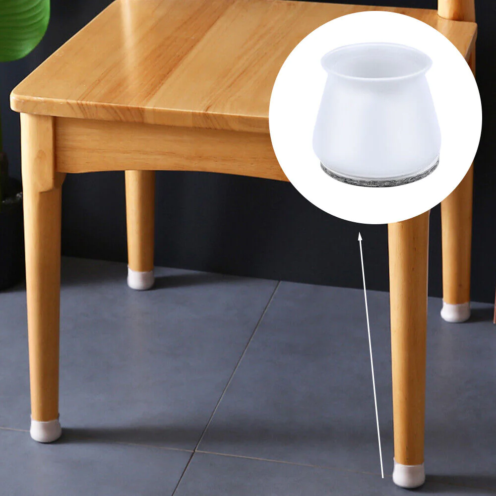 Great Choice Products 24 Pack Chair Leg Protectors Silicone Furniture Pads Reduce Noise And Anti-Slip
