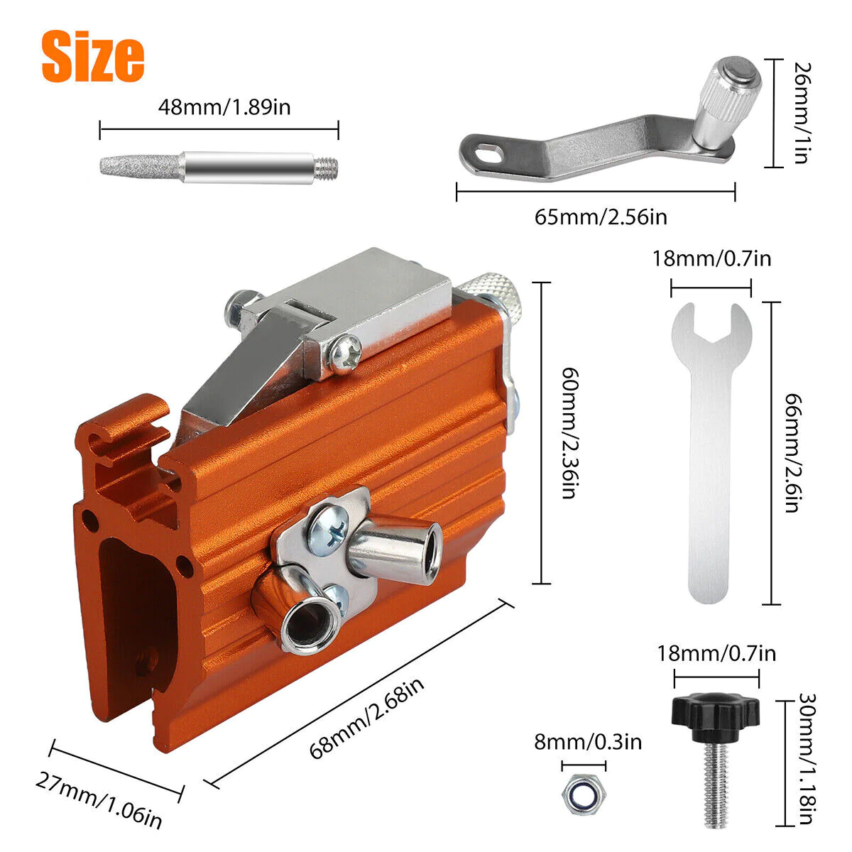 Great Choice Products Chainsaw Sharpener Jig Sharpening Tool Kit For 12-20In Chain Saw/Electric Saws