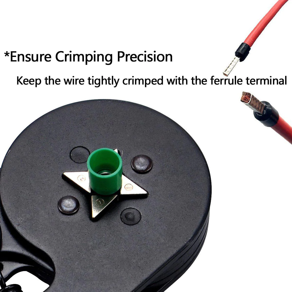 sopoby ferrule crimping tool kit, awg 23-10 self-adjustable ratchet wire crimping tool set crimper plier with 800pcs wire fer